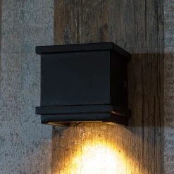 Borgo ulkoseinävalaisin alumiinia, musta