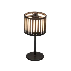 Bottle LED-ladattava pöytävalaisin, musta, alumiini, IP54, himmennin,