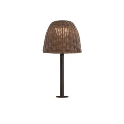 Bover LED-pöytävalaisin Atticus, grafiitinruskea/ruskea, korkeus 50 cm