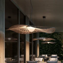 Bover LED-riippuvalaisin Mediterránia, ruskea, Ø 105 cm