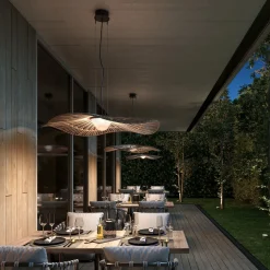 Bover LED-riippuvalaisin Mediterránia, ruskea, Ø 105 cm