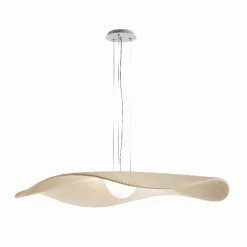 Bover LED-riippuvalaisin Mediterránia, valkoinen/kermanvärinen, Ø 105 cm