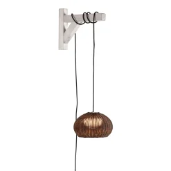 Bover LED-ripustusvalaisin Garota, pistoke grafiitinruskea/ruskea