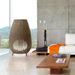 Bover LED terassivalaisin Amphora, 123 cm, grafiitinruskea/ruskea