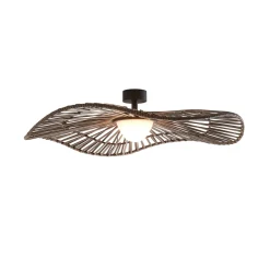 Bover LED ulkokattovalaisin Mediterránia, ruskea, Ø 105 cm