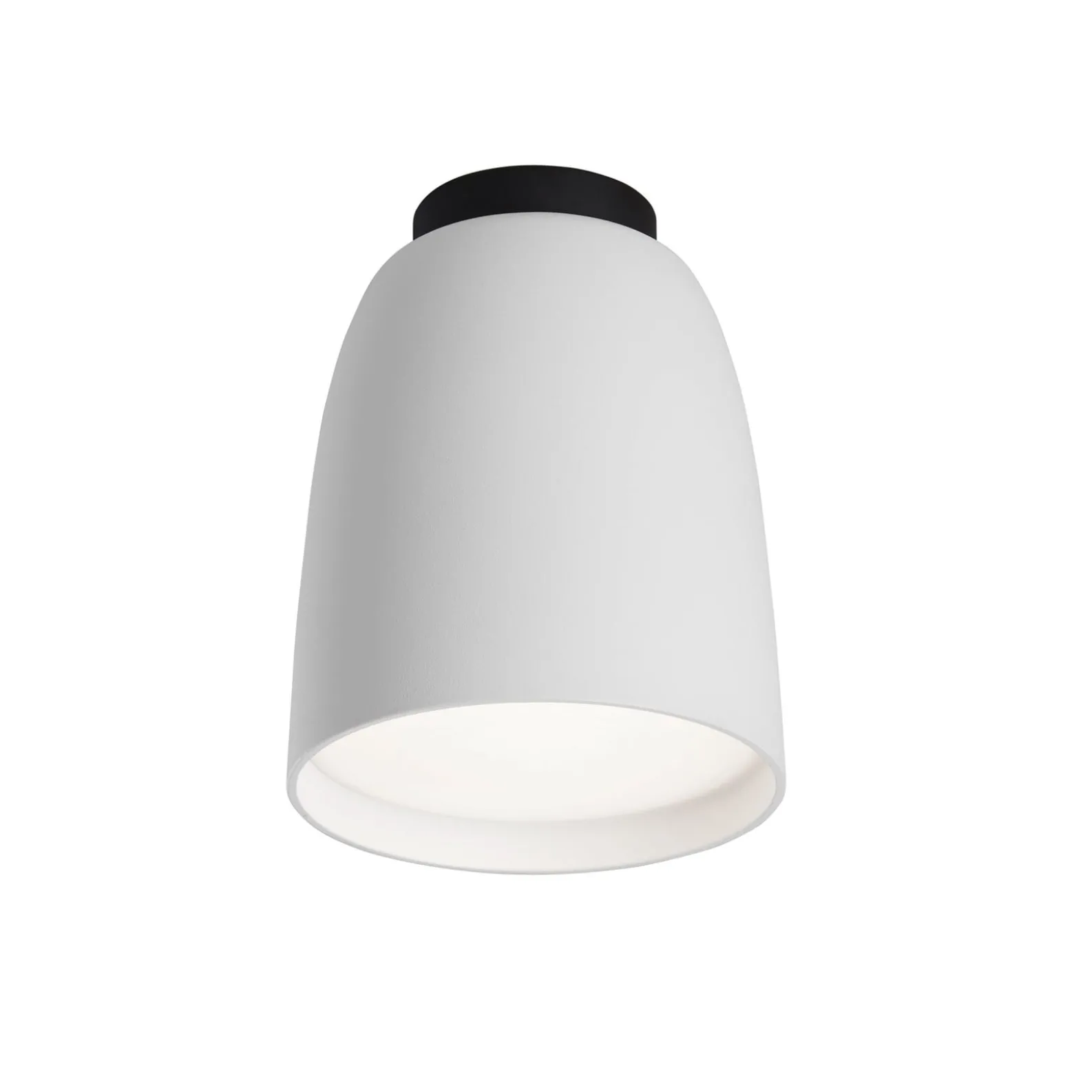 Bover LED ulkokattovalaisin Nut, valkoinen, alumiini/teräs, Ø 10 cm
