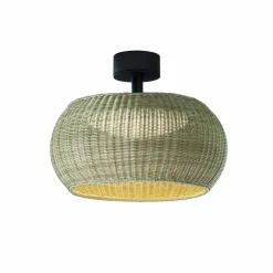 Bover LED ulkokattovalaisin Perris, ruskea/beige, Ø 47 cm