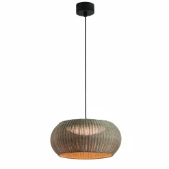 Bover LED-ulkoriippuvalaisin Perris, ruskea/ruskea, Ø 47 cm