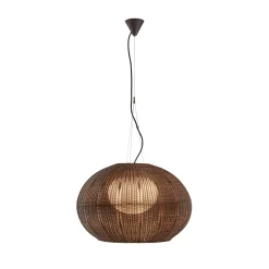 Bover LED-ulkovalaisin Garota, grafiitinruskea/ruskea Ø 72 cm