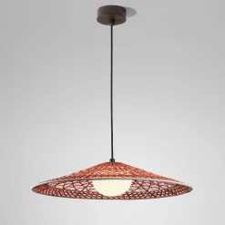 Bover LED-ulkovalaisin Nans Balis S/55, ruskea/punainen