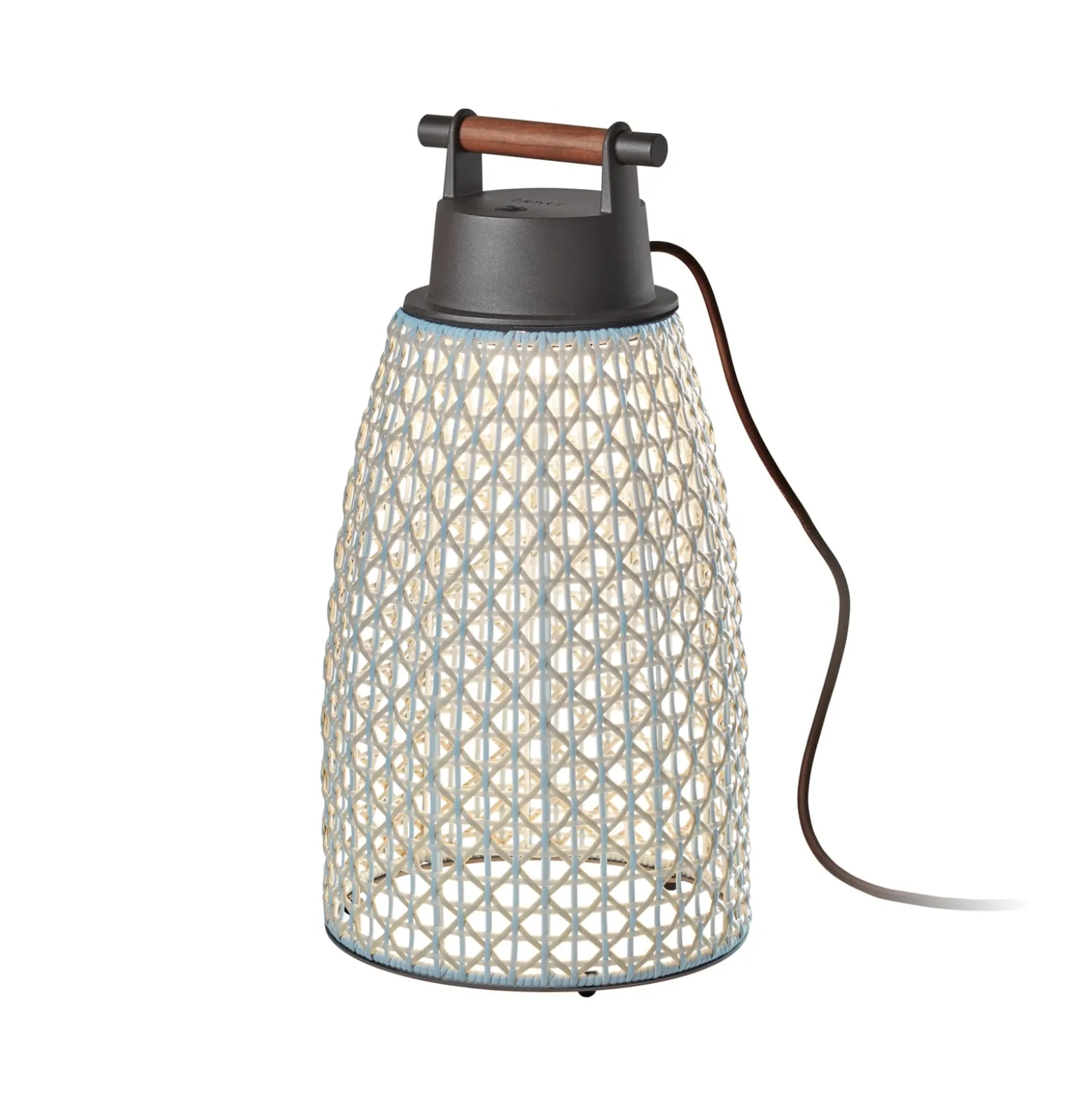 Bover Nans M/49 LED-pöytävalaisin ulkotiloihin, beige