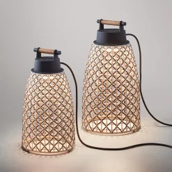 Bover Nans M/41 LED-pöytävalaisin ulkotiloihin, ruskea