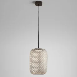 Bover Nans S/31.2 LED-riippuvalaisin ulkona, beige