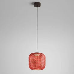 Bover Nans S/31 LED-riippuvalaisin ulkona, punainen