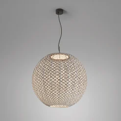 Bover Nans Sphere S/80 LED-riippuvalaisin ruskea ulkokäyttöön