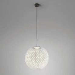 Bover Nans Sphere S/60 LED-riippuvalaisin ulkona beige