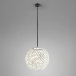 Bover Nans Sphere S/60 LED-riippuvalaisin ulkona beige