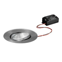 BRUMBERG BB23-uppovalo IP65, ei himmen., nikkeli