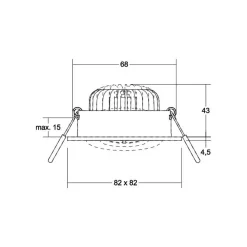 BRUMBERG BB37-uppovalo RC muuntaja pyöreä musta