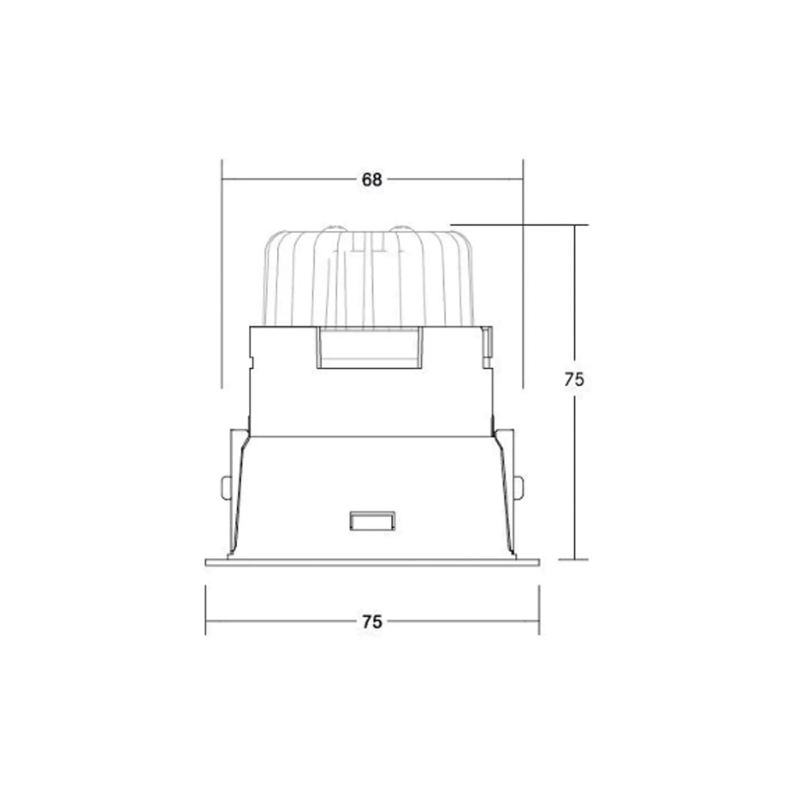 BRUMBERG Binato DALI Downlight -liitäntärasia 4000 K musta