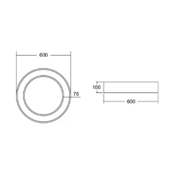 BRUMBERG Biro Circle Ring, Ø 60 cm, Casambi, valkoinen, 840