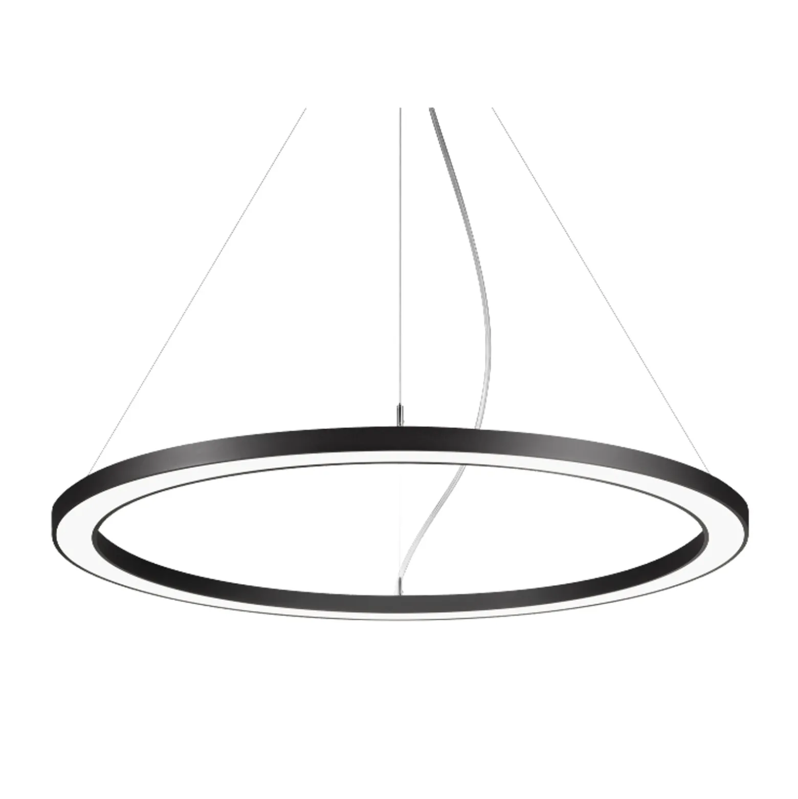 BRUMBERG Biro Circle Ring3,5 suora 45cm on/off musta 830