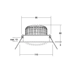 BRUMBERG Kerby-R-LED-kohdevalo 4000K valkoinen