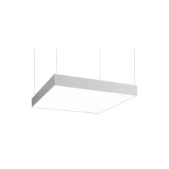 BRUMBERG LED-riippuvalaisin Biro Square on/off, hopea, 4000K, 4 000K