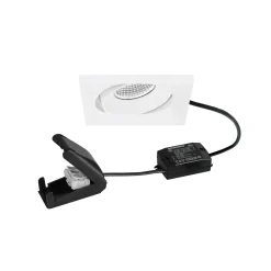 BRUMBERG LED-spotti BB38, on/off, liitäntälaatikko, kuvioitu valkoinen