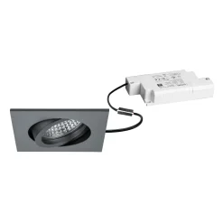 BRUMBERG LED upotettava valonheitin Tirrel-S, RC himmennettävä, titaani