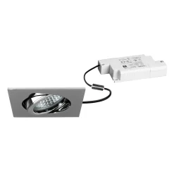 BRUMBERG LED upotettava valonheitin Tirrel-S, RC himmennettävä, kromi