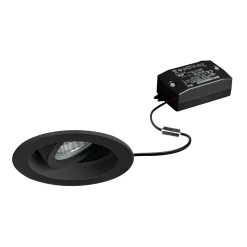 BRUMBERG Tirrel syvä LED upotettava valonheitin on/off 830 pyöreä, musta