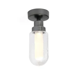 Brume LED-kylpyhuoneen kattovalaisin, antrasiitti, lasi, Ø 8 cm