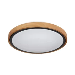 Bruno LED kattovalaisin puukehyksellä CCT Ø 30 cm