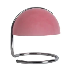 Burano pöytävalaisin, vaaleanpunainen, korkeus 25 cm, lasi/metalli, E27