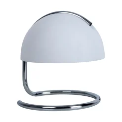 Burano pöytävalaisin, valkoinen, korkeus 25 cm, lasi/metalli, E27