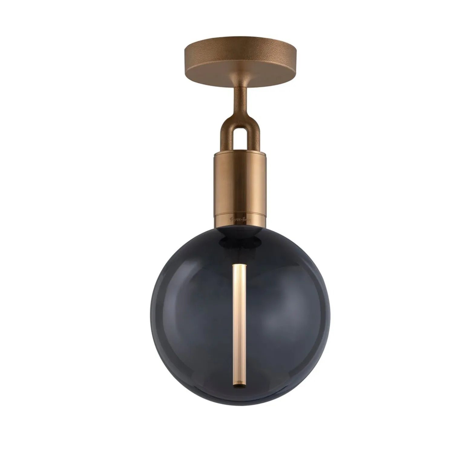 Buster + Punch Haarukkainen messinki/lasi savustettu Ø 20cm