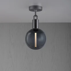 Buster + Punch haarukoitu Gunmetal/lasi savustettu Ø 20cm