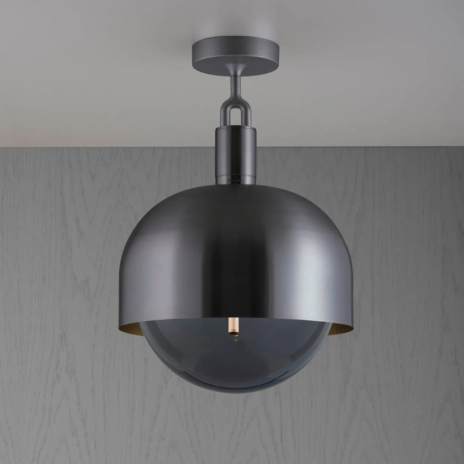 Buster + Punch haarukoitu katto Gunmetal/smoke Ø 34cm