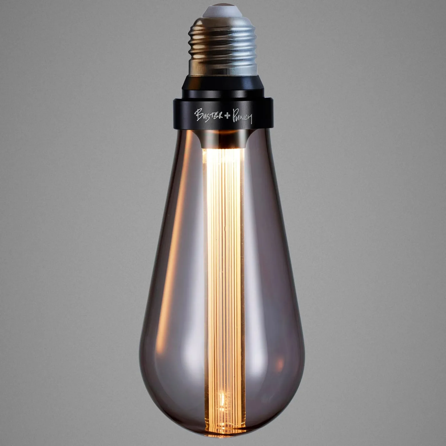 Buster + Punch LED-lamppu E27 2W himmennettävä savuinen