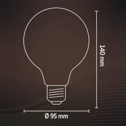 Calex E27 G95 4,5W LED-filamentti kulta 821 him.