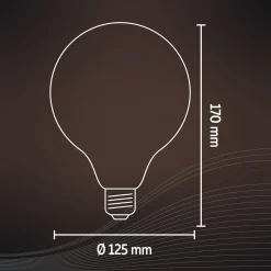 Calex E27 G125 4,5W LED-filamentti kulta 821 him.