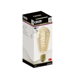Calex E27 ST64 3,8W LED filament flex 821 kulta hi