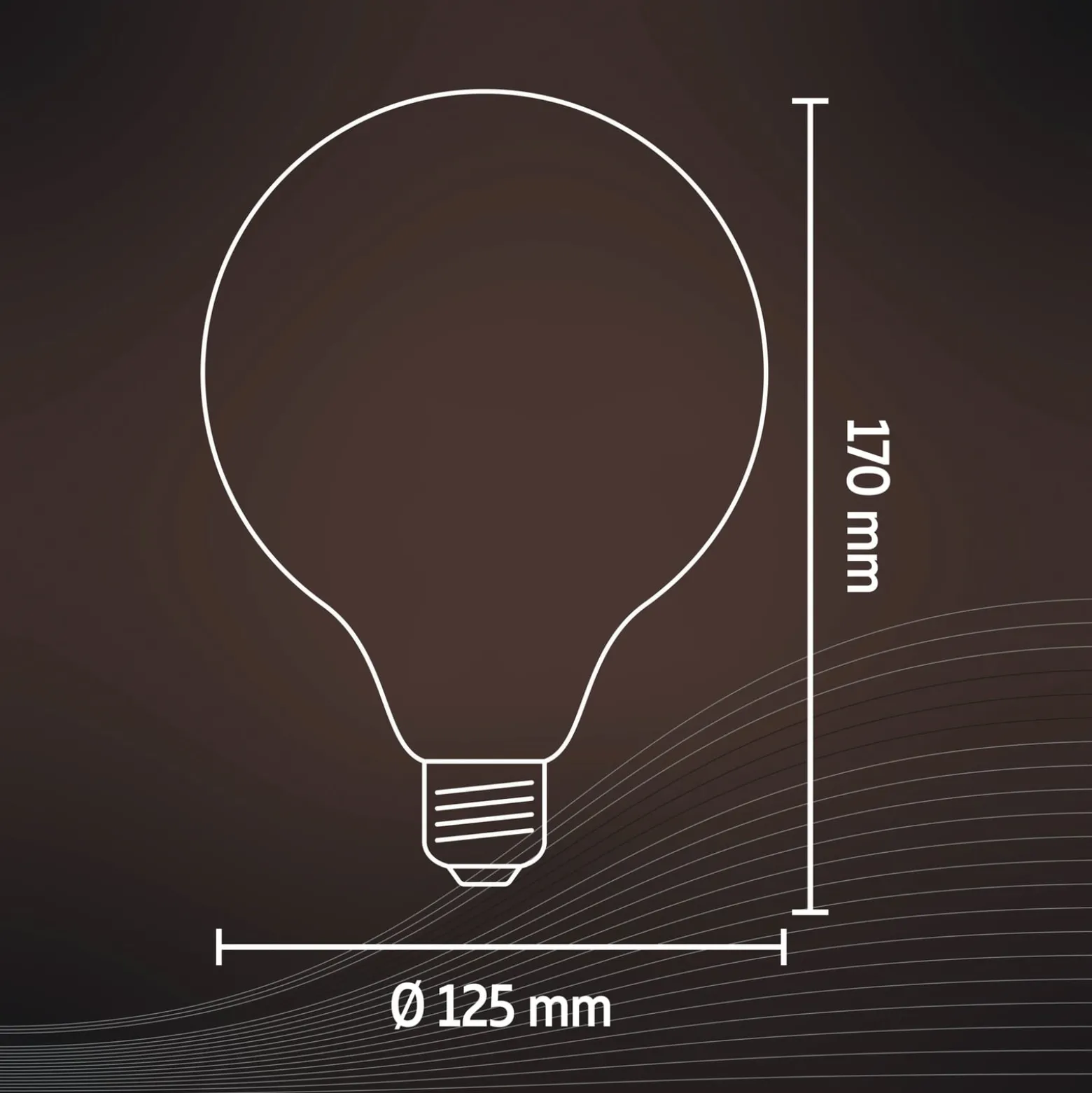 Calex G125 Top-pääpeililamppu E27 4W musta Ø12,5cm