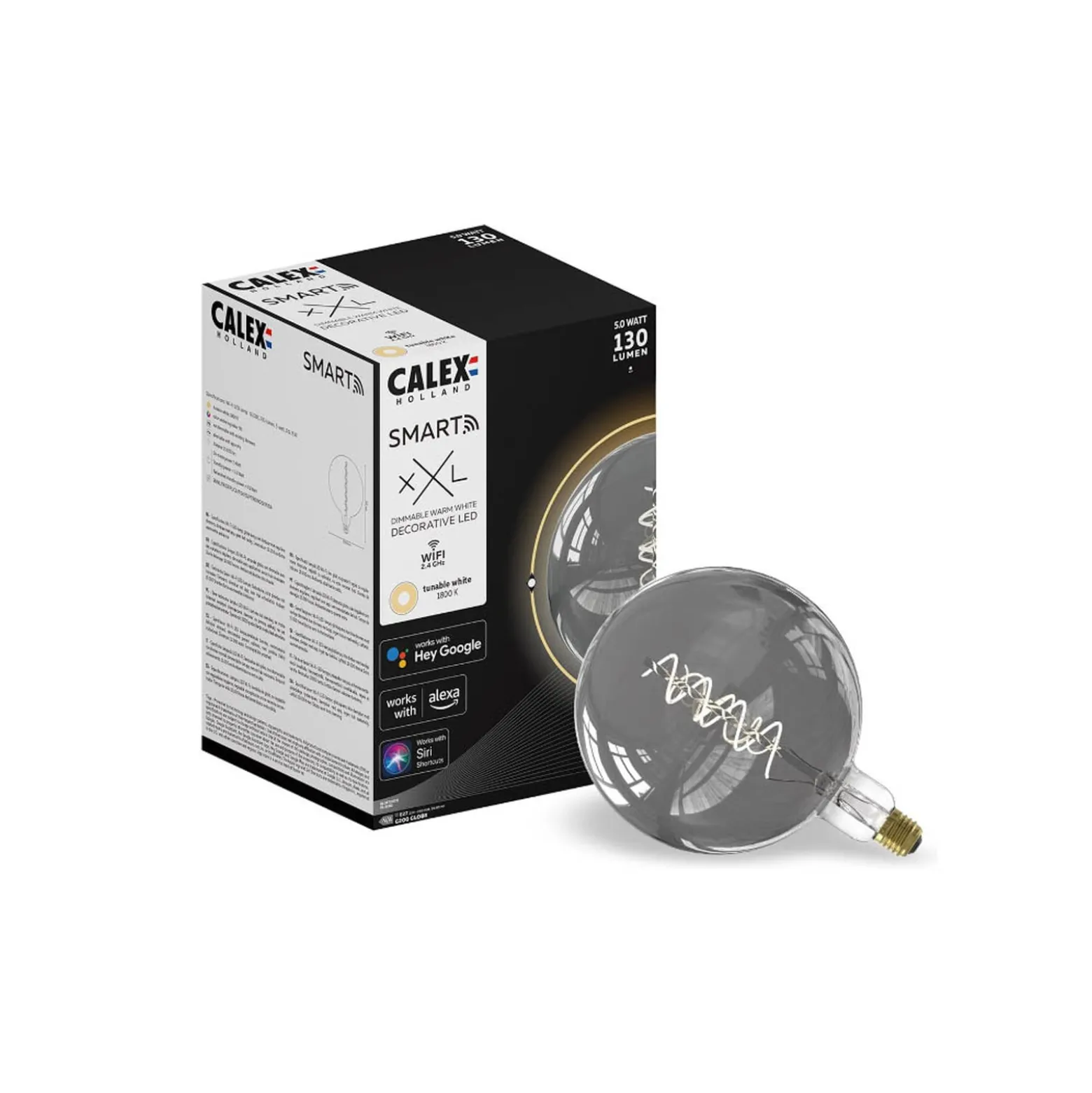 Calex Kalmar LED-lamppu E27 5W G200 1800K him/tit.