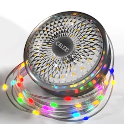 Calex LED-akkuvaloketju Vista Party Lights RGBW, 8 metriä