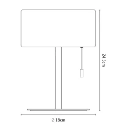 Calex LED-ladattava pöytävalaisin, IP44, vetokytkin