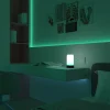 Calex LED ladattava pöytävalaisin Vibey, korkeus 18,8 cm, RGBIC, USB