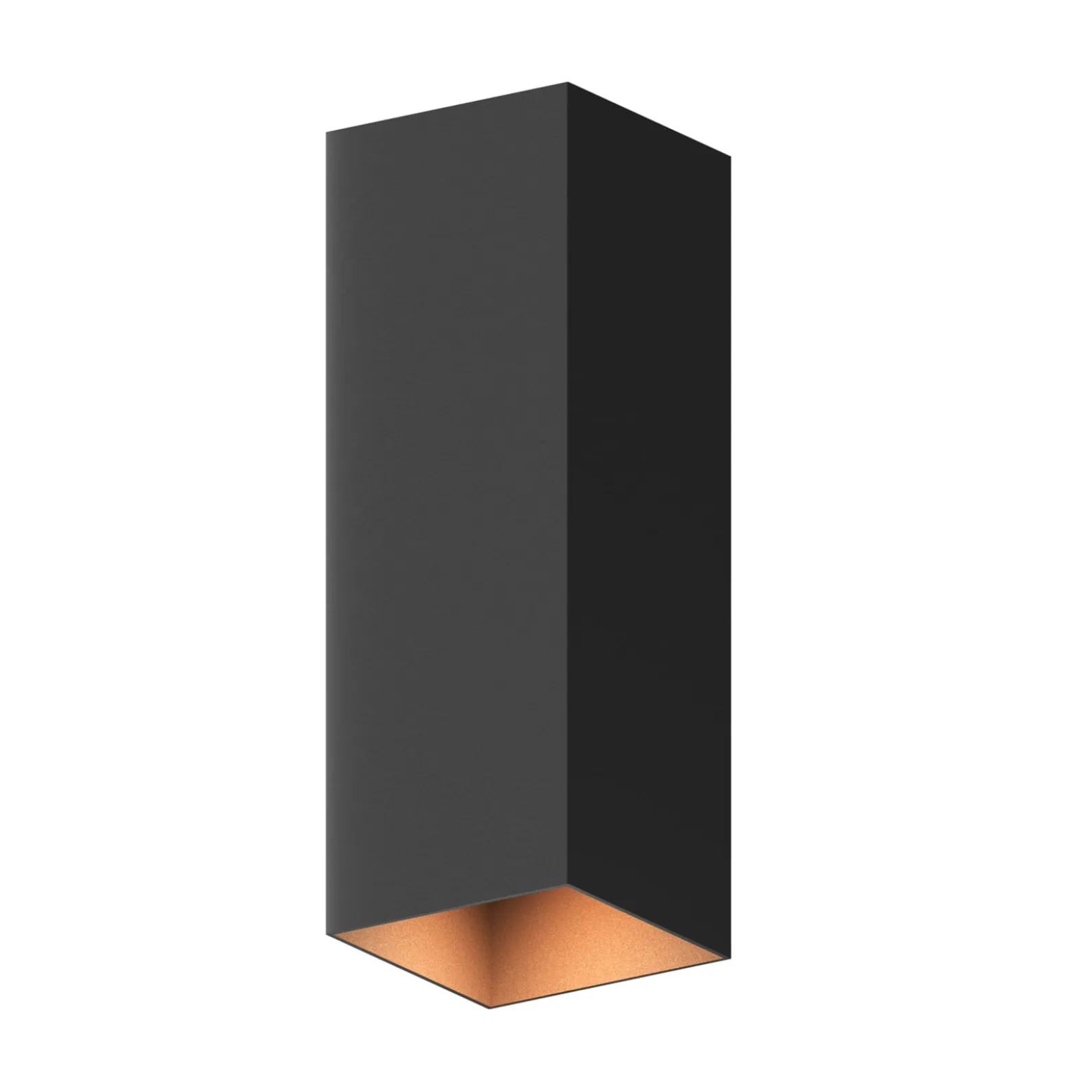 Calex LED-ulkoseinävalaisin suorakulmio ylös/alas korkeus 23cm musta
