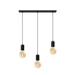 Calex Retro -riippuvalaisin kulmikas, 3x, musta